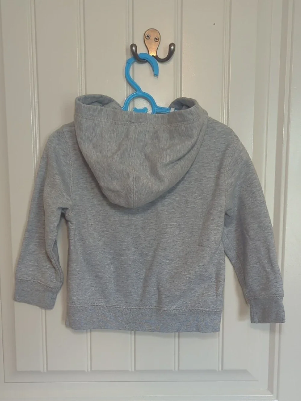 Baby GAP Gray Hoodie with Navy Logo